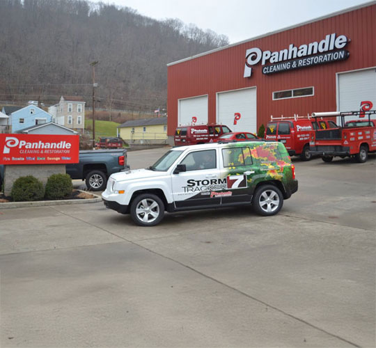 Panhandle vehicles on their driveway