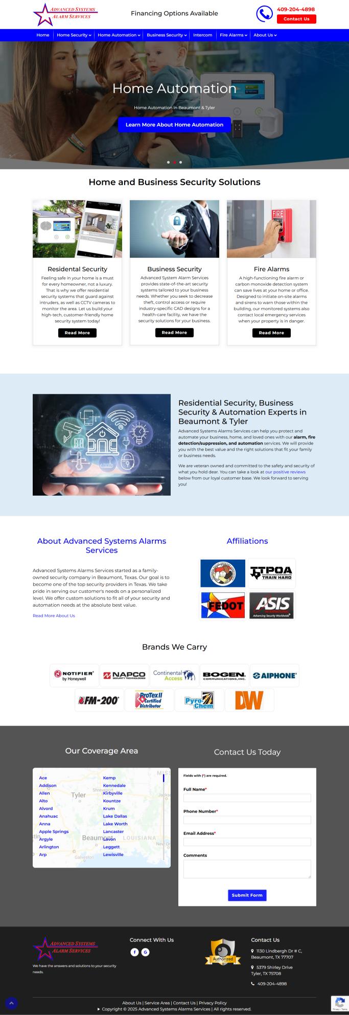 Advanced Systems Alarms Services